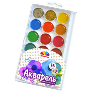 Vopsea acuarela 18 cul. fara pensula (1 aur si 1 argint) Creativitate GAMMA UA