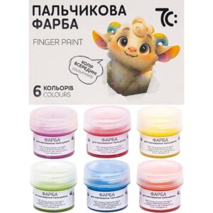Set de vopsele pentru degete 6 cul. 16 ml 7C GAMMA UA