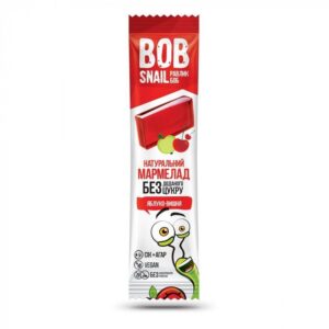 Marmelada naturala mere si visina 38g Bob Snail