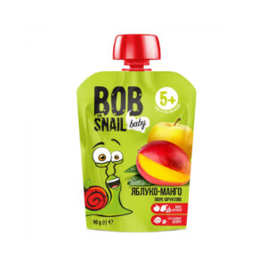 Piure de mere,mango 5+ 90g Bob Snail