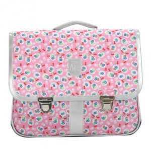 Ghiozdan Miniseri 39,5cm - flori roz BAGTROTTER