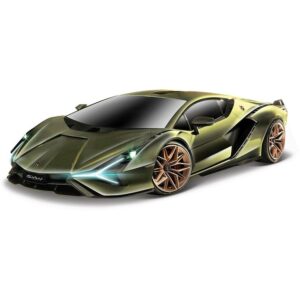 Model auto LAMBORGHINI SIAN FKP 37 (1:24) verde/rosu Bburago