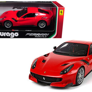 Masina model FERRARI F12TFD(galben, rosu,1:24)