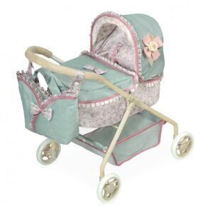 Carucior p/u papusa PROVENZA 56cm -roz DECUEVAS