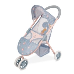 Carucior de plimbare p/u papusa Coco 55cm - pal albastru DECUEVAS