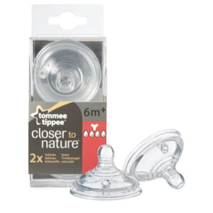 Tetine pentru hrana densa silicon (6+) 2 buc.Tommee Tippee