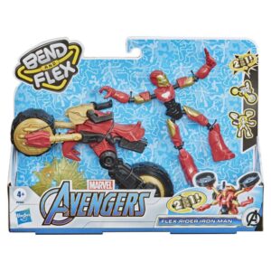 Figurina Bend and Flex Avengers - Iron Man Flex Rider Marvel HASBRO