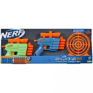 Set 2 blastere, tinta Elite 2.0 Playset Face Off Target Nerf HASBRO