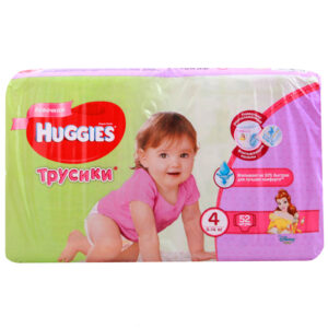 Scutece Huggies Little Walkers Mega 4 (9-14 kg) 52x2 GIRL