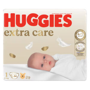 Huggies Extra Care Mega 1 (2-5 kg) 84 buc