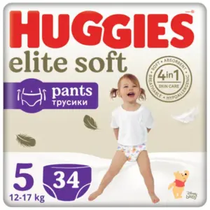 Huggies Extra Care Pants Mega 5 (12-17 kg) 34 buc