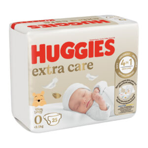 Huggies Extra Care Small 0 (<3,5 kg) 25 buc