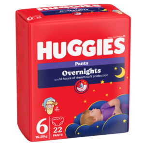 Scutece-chilotei de noapte Huggies Overnights Pack 6 15-25kg 22 scutece Huggies