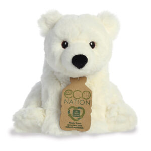 Jucarie plush Eco Nation Urs Polar 23 cm AURORA