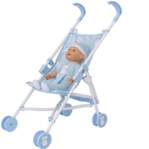 Carucior papusa Chic Boo albastru HTI