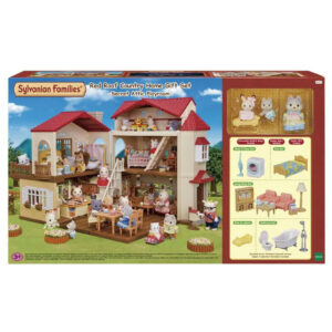 Casuta mare cu lumina 2 etaje Gift Set Sylvanian Families