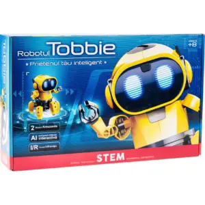 Kit robotica de constructie Robot Tobbie cu inteligenta artificiala (RO)