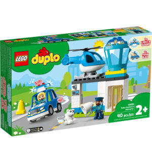 Sectia de politie si elicopter LEGO