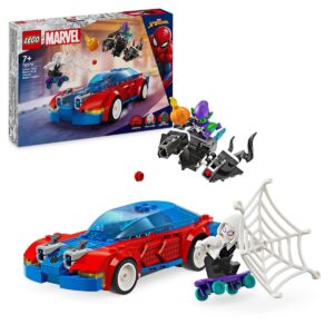 Masina de curse a Omului Paianjen si Venom Green Goblin Marvel LEGO