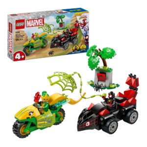 Spin si Electro intr-o urmarire cu dino-vehicule MARVEL LEGO