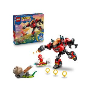 Knuckles vs. Dr. Eggman si robotul Egg Crusher Sonic LEGO