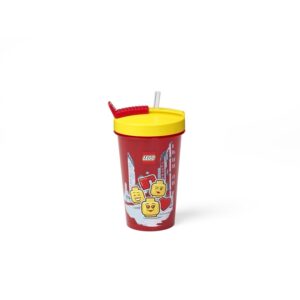 LEGO TUMBLER WITH STRAW ICONIC GIRL