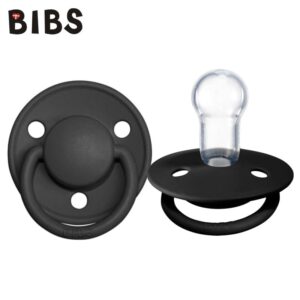 Suzeta din silicon Bibs De Lux 0-36 luni Black Bibs