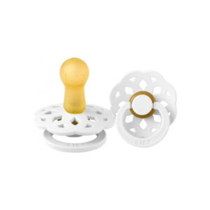 Suzeta din latex Bibs Boheme 6-18 luni White Bibs