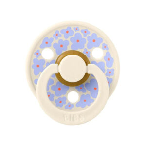 Suzeta din latex Bibs Studio Colour 6-18 luni Jasmine Field Ivory Bibs