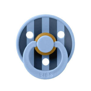 Suzeta din latex Bibs Studio Colour 6-18 luni Block Sky Blue Bibs