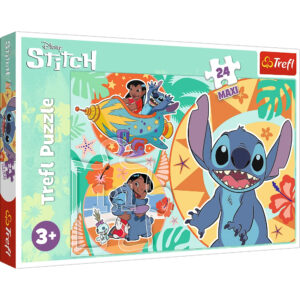Puzzle Ziua fericita a lui Lilo and Stitch 24 Max piese,Trefl