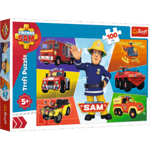 Puzzle - 100 - Sam's vehicles / Prism A and D Fireman Sam