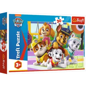 Puzzles - 30 - Paw Patrol always on time / Vaicom PAW Patrol