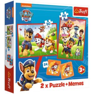 Trefl Puzzles - 2in1 + memos - PAW Patrol team in action / Viacom PAW Patrol