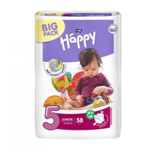 Scutece pentru copii Nr. 5 (12-25 kg ) Bella Baby Happy Junior 58 buc