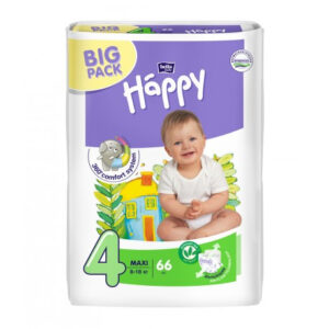 Scutece pentru copii Nr. 4 (8-18 kg ) Bella Baby Happy Maxi 66 buc