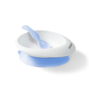 Farfurie pe o ventuza cu lingura Babyono