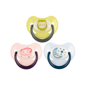 Suzeta din silicon ortodon. 6-18 Night Dreams vizibila noaptea Canpol