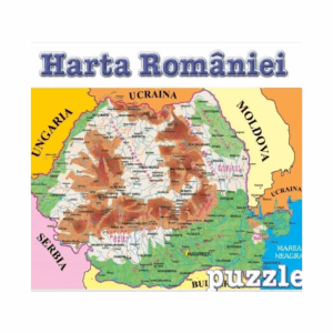 Puzzle 100 piese Harta Romaniei Refresh
