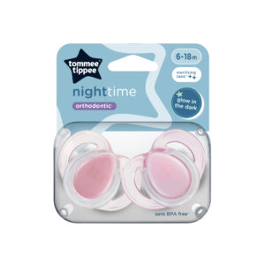 Suzeta ortodontica de noapte silicon (6-18 luni) 2 buc Tommee Tippee