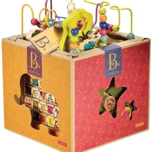 Jucarie educativa din lemn ZOO-CUB (dimensiunea 34х30х45 cm) BATTAT