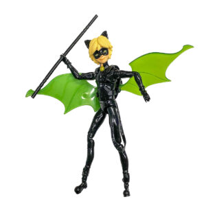 Papusa figurina Motan Noir cu costum de liliac S2 13cm Miraculous