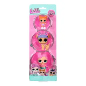 Set 3 figurine L.O.L. Surprise! seria OPP Tot + Pet + Lil Sis - Waves + Kansas K9 + Lil Beats