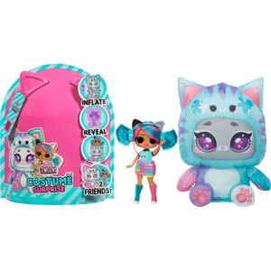 Papusa L.O.L. Surprise! Emma Emo cu costum de pisicuta azuriu seria Tweens Costume Surprise