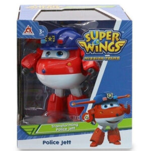 Figurina mini-transformer Police Jett 15x17cm Super Wings Alpha Group