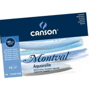 Album p/u acuarel cu spira 15 foi CANSON A4