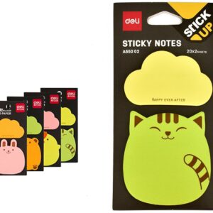 Notite autoadezive DELI StickUp 76x76/20/2 fluo