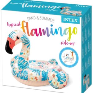 Pluta gonflabila FLAMINGO Tropical 142x137x97cm, 3+ INTEX