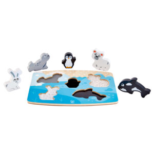 HAPE-POLAR ANIMAL TACTILE PUZZLE