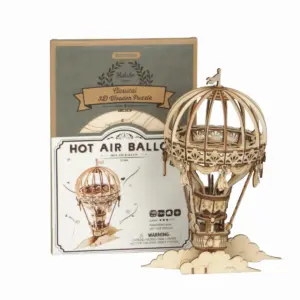 Puzzle 3D din lemn Hot Air Ballon ROBOTIME